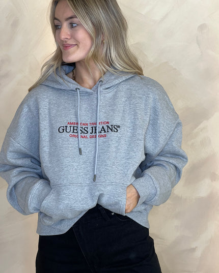 Guess Jeans American Track Hoodie - Grey