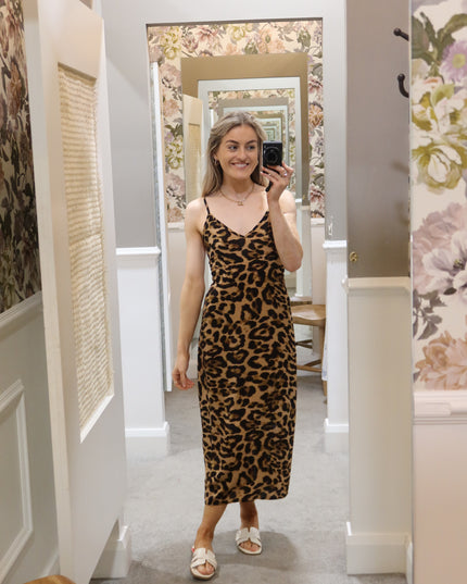 Leopard Slip Dress