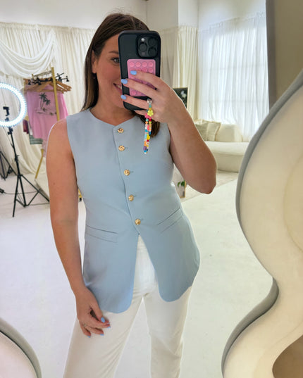 Tailored Waistcoat - Blue