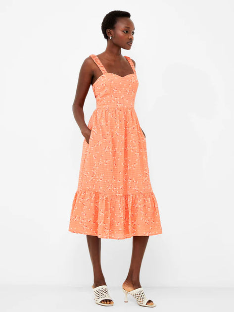 French Connection Erin Gretta Dress Coral Multi Spoilt Belle Boutique Online
