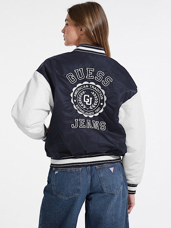 Guess Jeans Varsity Jacket - Black