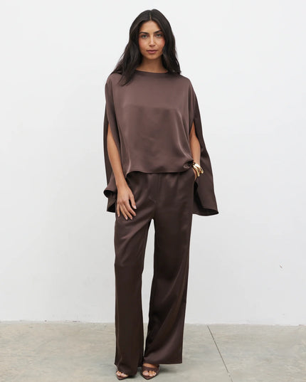 Breya Cape Floaty Satin Top