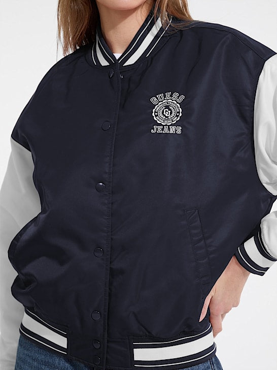Guess Jeans Varsity Jacket - Black