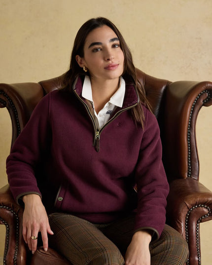 Heritage Burgundy Quarter Zip Fleece