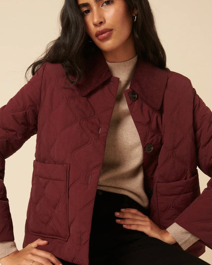 Wimslow Quilted Jacket - Burgundy