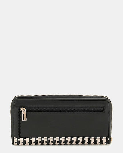 Mirema Woven Maxi Wallet - Black Multi