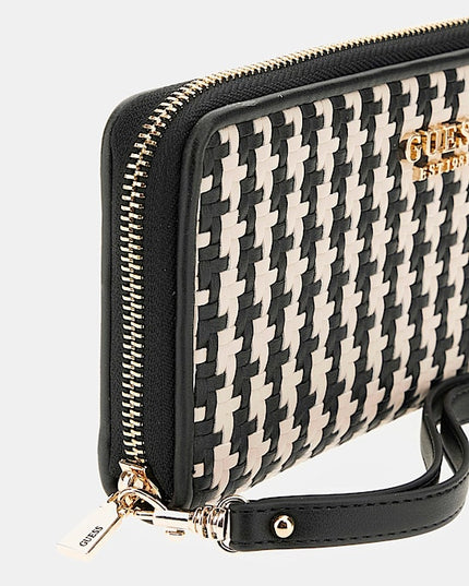 Mirema Woven Maxi Wallet - Black Multi