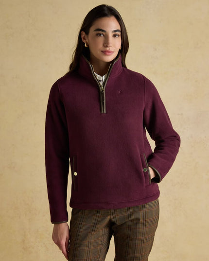 Heritage Burgundy Quarter Zip Fleece