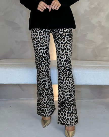 Straight Leg Leopard Jean