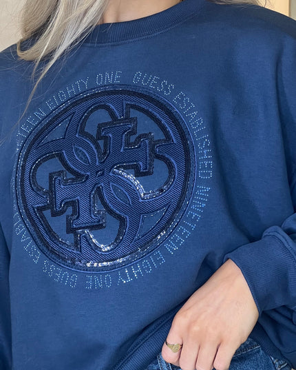 Guess Logo Sweatshirt - Cobalt Blue
