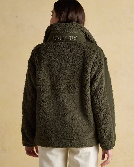 Joules Tilly Quarter Zip Fleece - Khaki