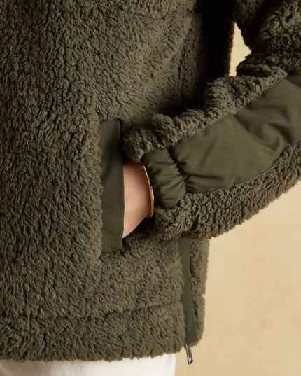 Joules Tilly Quarter Zip Fleece - Khaki