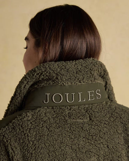 Joules Tilly Quarter Zip Fleece - Khaki