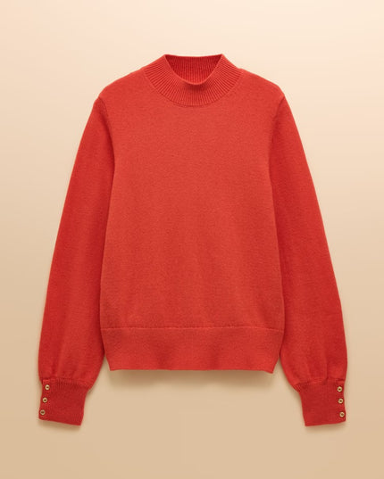 Joules Enid High Neck Jumper - Orange