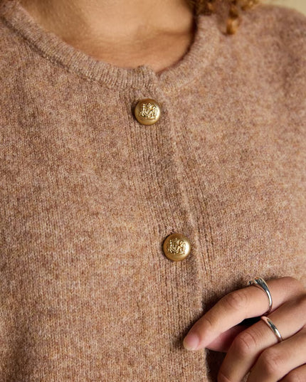 Joules Holly Button Tank - Camel