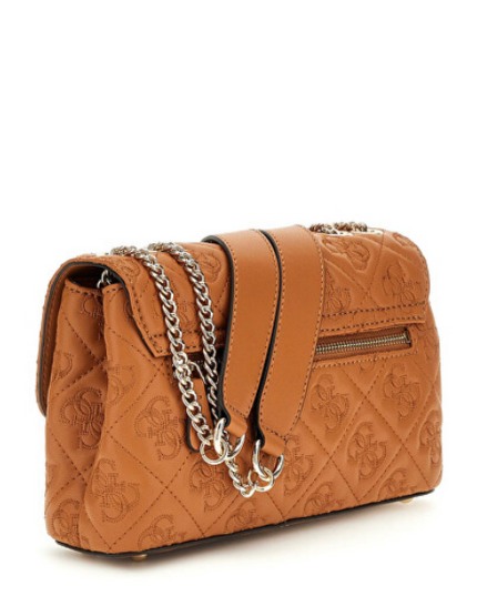 Guess Adelasia Embossed Crossbody - Caramel