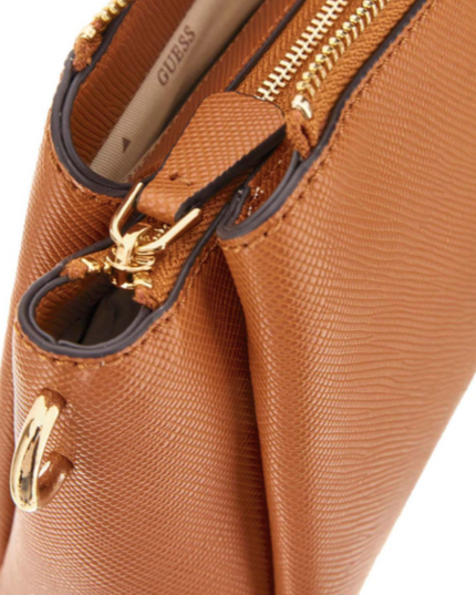Guess Noelle II Triple Compartment Crossbody - Light Cognac