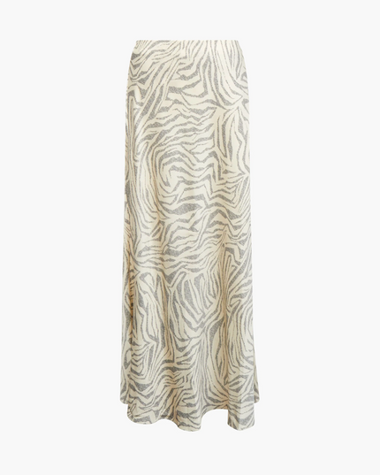 French Connection Josie Maxi Skirt - Porcelain Cream Black