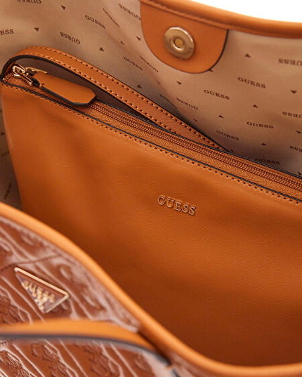 Guess Adelasia Large 2 In 1 Tote - Caramel