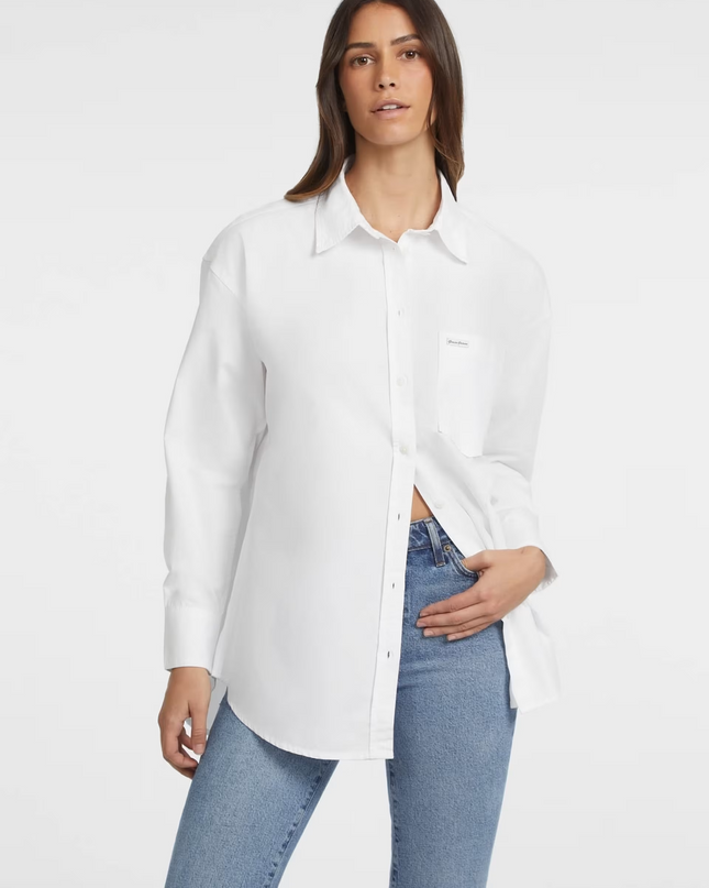 Guess Jeans Oversized Pocket Shirt - White