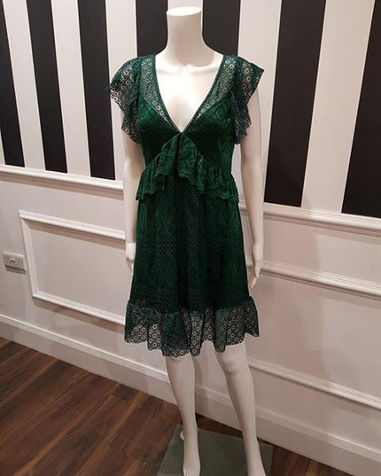 Guess Angelica Lace Dress - Green