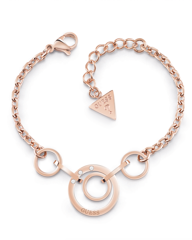 Guess Eternal Circles Bracelet - Rose Gold
