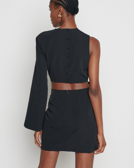Alicia Cut Out Mini Dress - Black