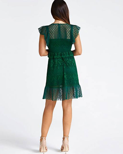 Guess Angelica Lace Dress - Green