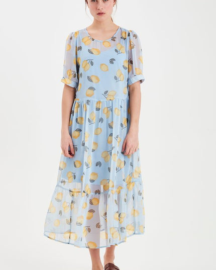Kamala Dress - Cashmere Blue