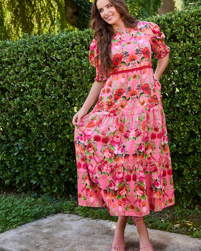 Amara Dress - Pink Floral