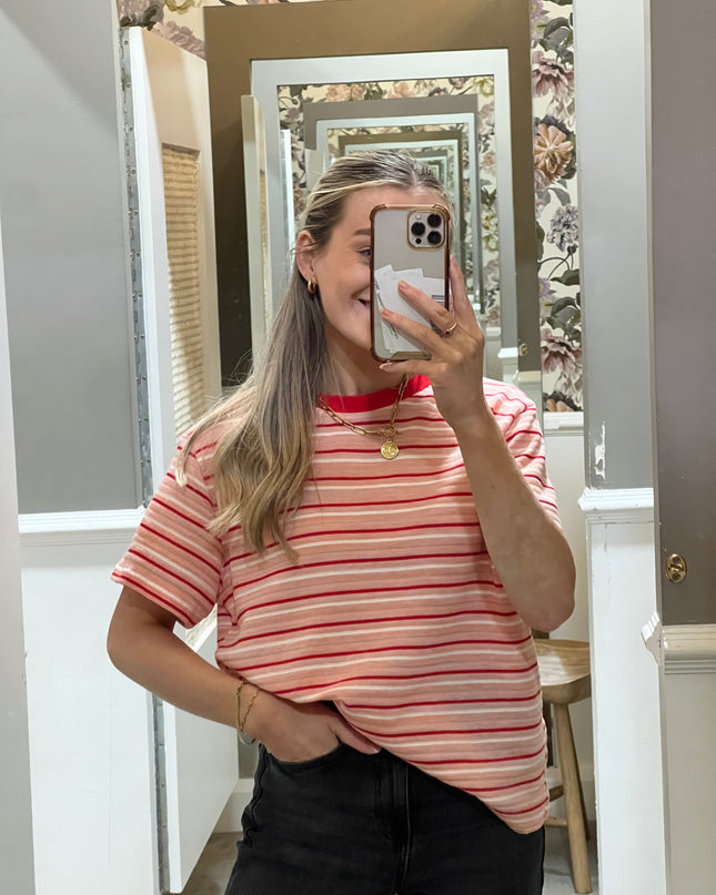 Stripe T-Shirt - Pink