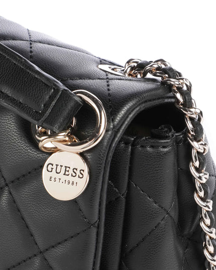 Juliet Convertible Crossbody Flap - Black