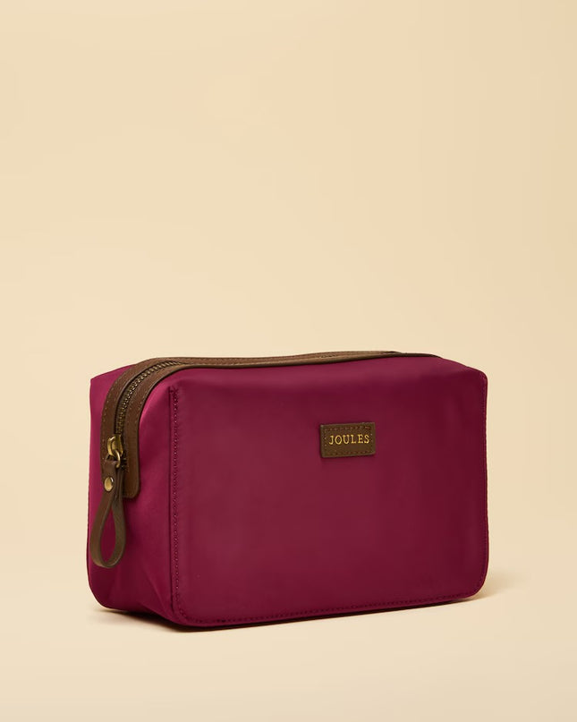 Edie Cosmetic Bag - Berry Red