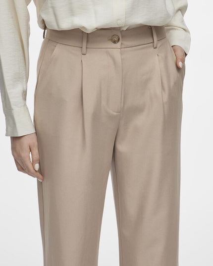 Aya Wide Leg Trouser - Tan