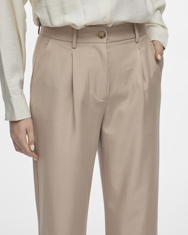 Aya Wide Leg Trouser - Tan