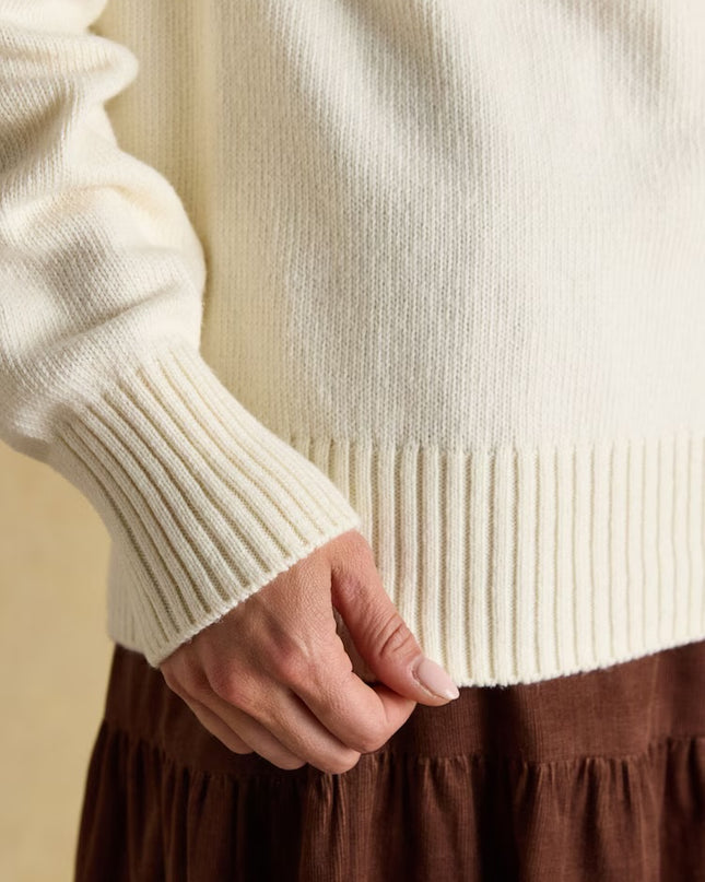 Alba Cream Fairisle Jumper - Cream