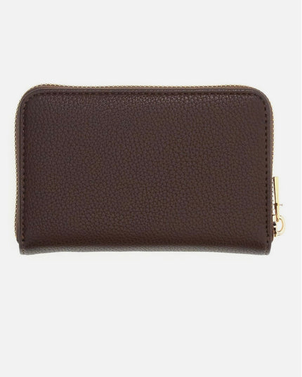 Guess Melody Medium Zip Around Purse - Brown