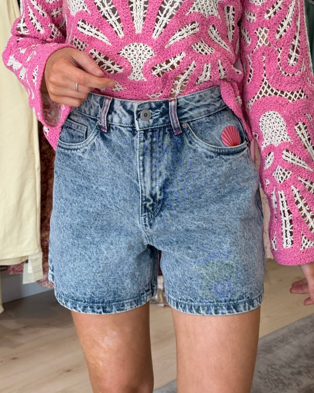 Laveny Short - Washed Blue