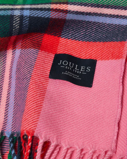 Joules Langtree Scarf - Pink & Green