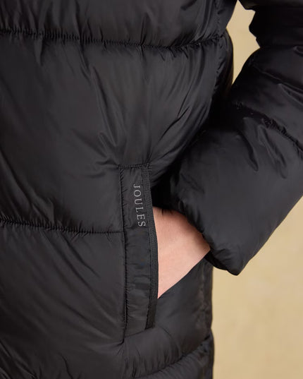 Pitchside Longline Showerproof Padded Coat - Black
