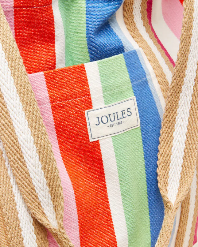 Promenade Canvas Tote Bag - Multi Stripe