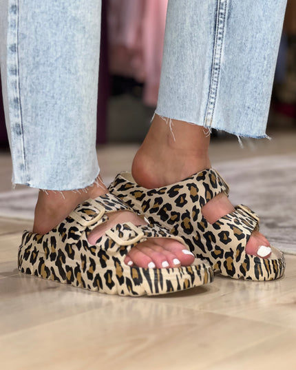 Platform EVA Sandals - Leopard