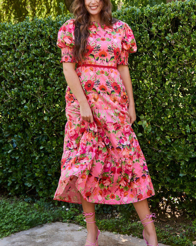 Amara Dress - Pink Floral