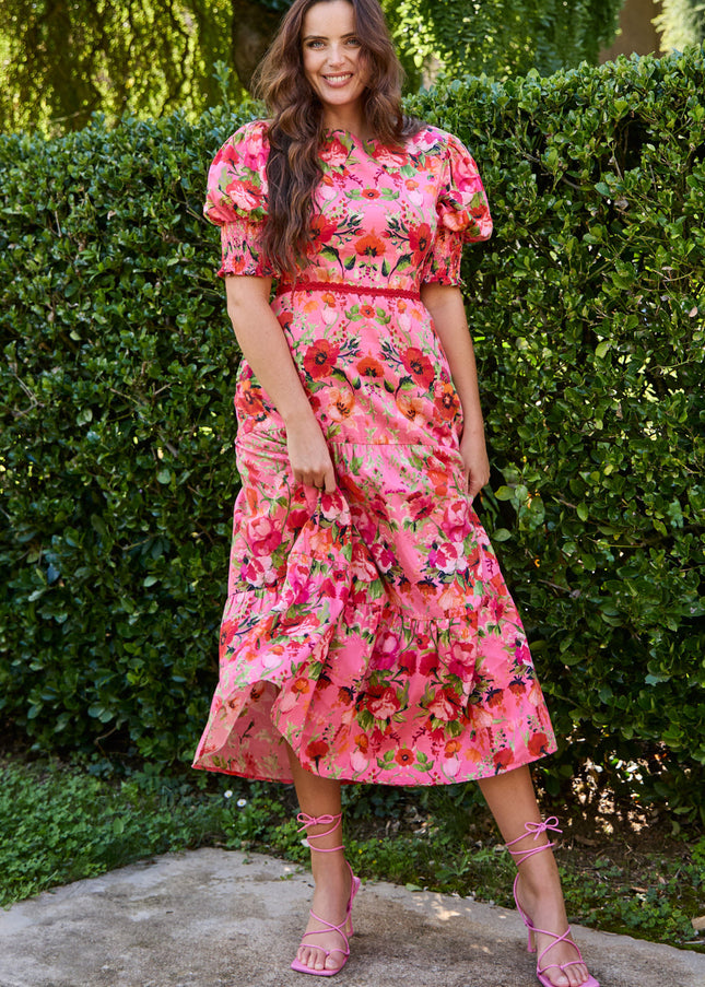 Amara Dress - Pink Floral