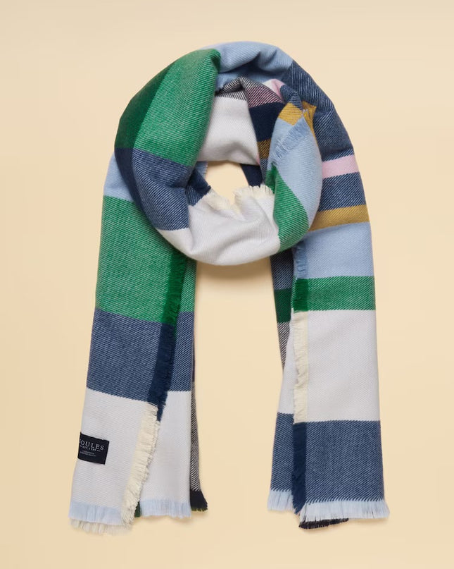 Joules Bracewell Scarf - Green Check