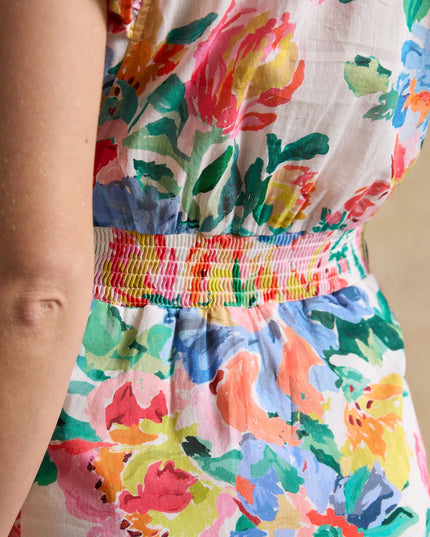 Samantha Floral Maxi Dress - Multi/White