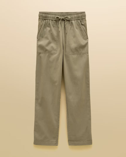 Relaxed Chino Tapered Trousers - Khaki