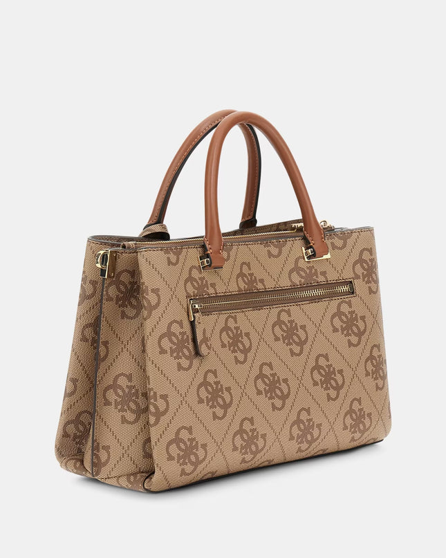 Guess Erenia 4G Logo Handbag - Light Brown