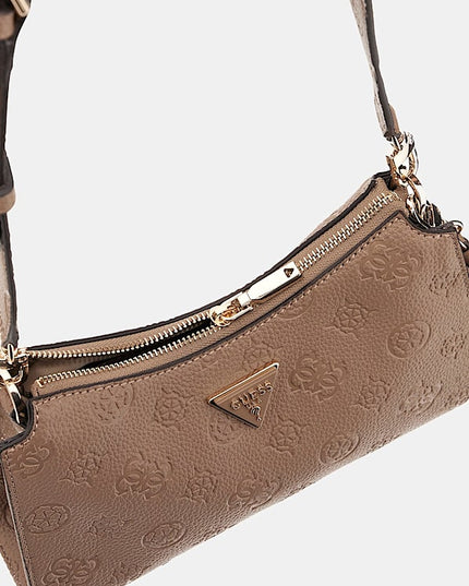 Guess Cresida II Top Zip - Dark Taupe Logo