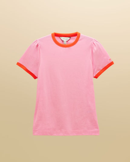 Erin Colour Block T-Shirt - Pink/Orange
